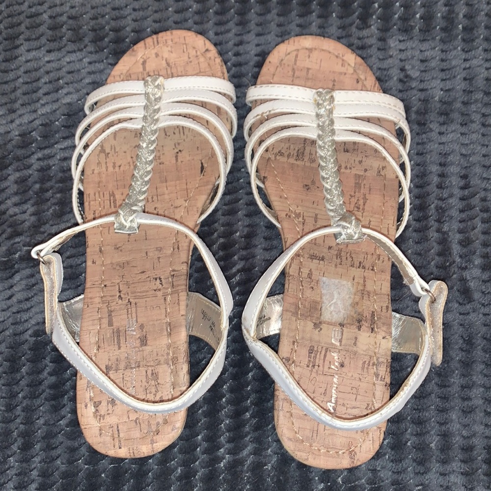 COPY - White strappy wedges